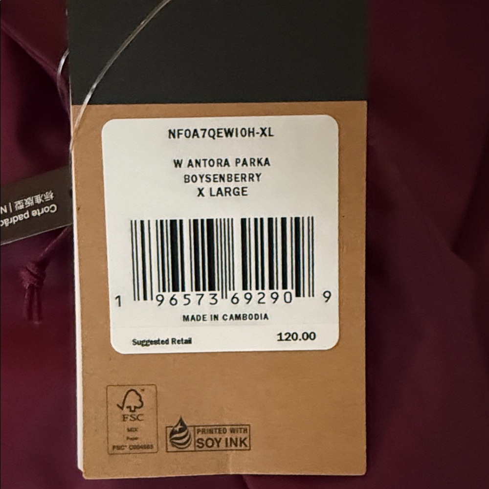 The North Face Purple Women's Jacket - Picture 2 of 2